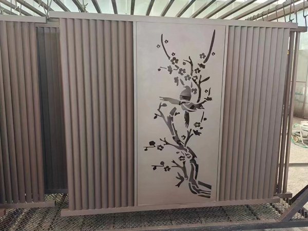 杭州屏风铝艺景墙@ 酒店用造型铜铝屏风 @结构新颖安装方便图片