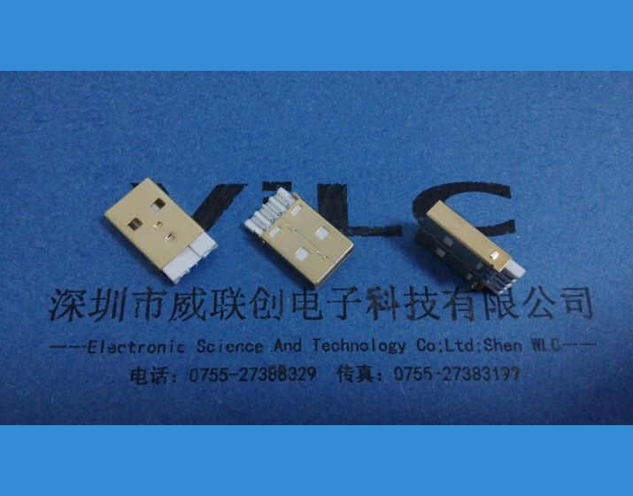 AM 180度焊线式USB公头批发
