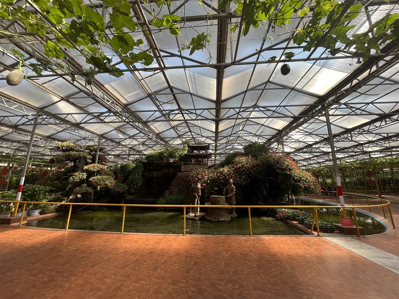 阳光板温室承建智能温室花卉蔬菜育苗种植生态园