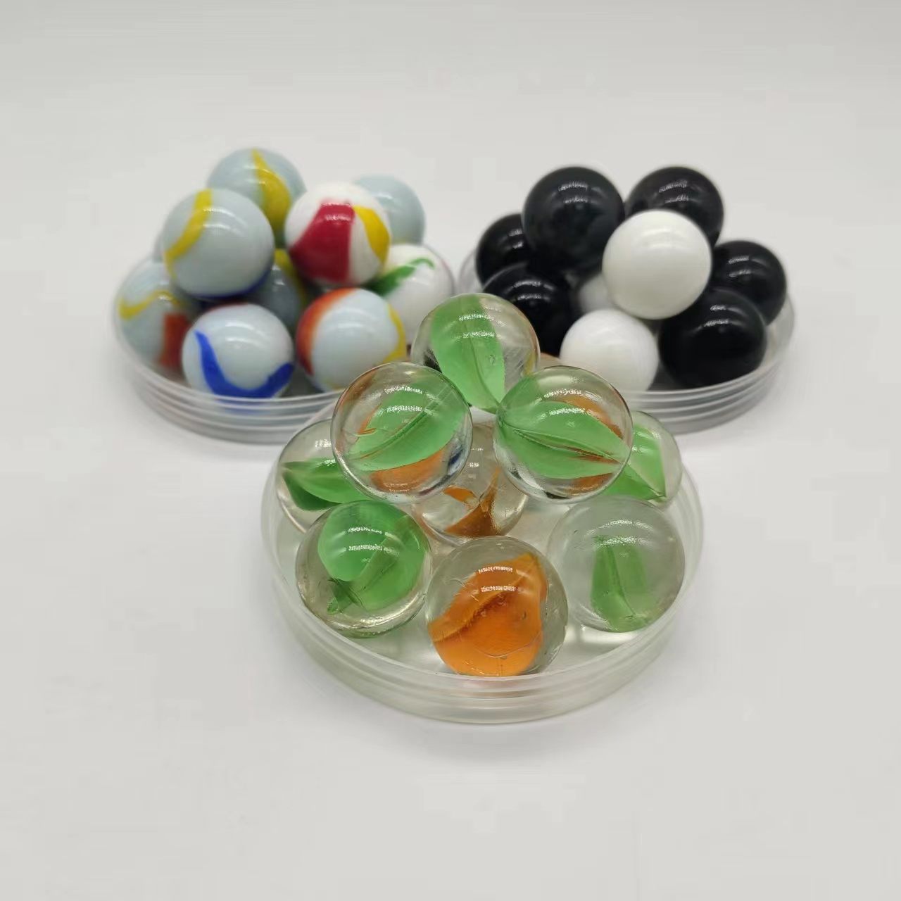 八花玻璃球 实心琉璃珠 儿童游戏机用 八瓣花16毫米玻璃珠 八花玻璃球厂家  玻璃弹珠 原石透明五彩玻璃球图片