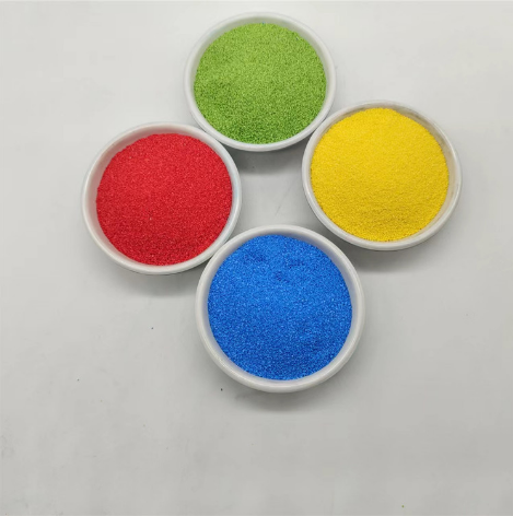 供应染色彩砂供应染色彩砂 烧结砂儿童沙画 景区园艺造景彩色沙子  颜色可定制