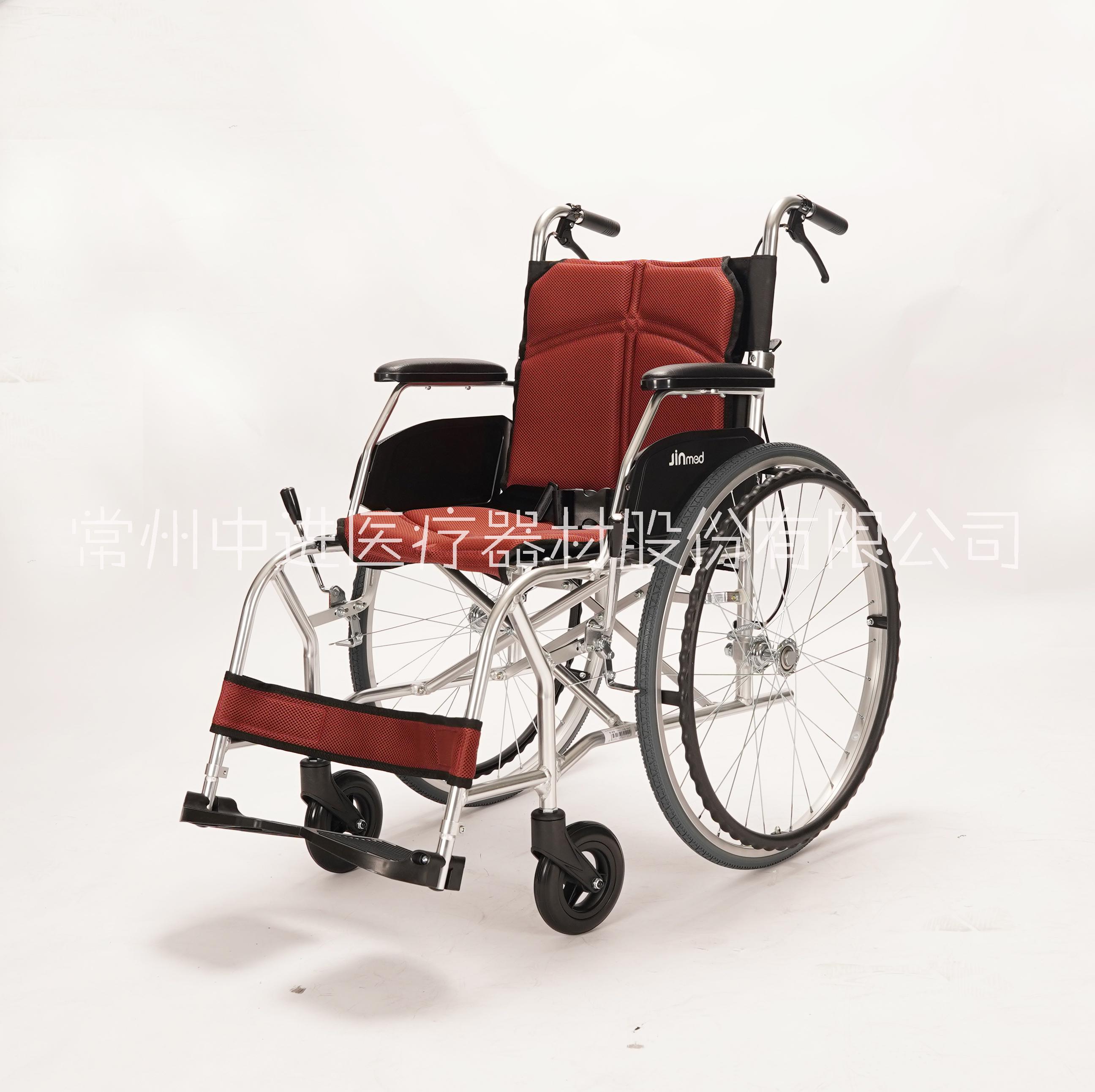 中进航钛铝合金轮椅车老年人助行轮椅车残疾人轮椅出口日本轮椅超轻便多功能轮椅定制图片