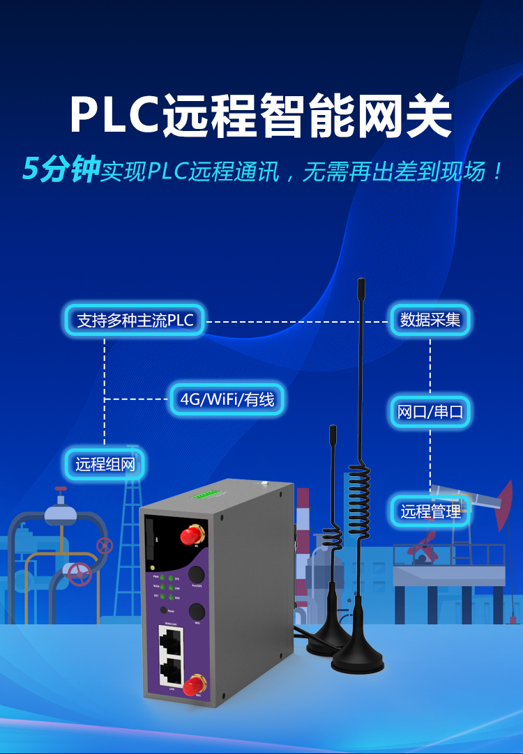 深圳市4G网关PLC远程控制ZP3000厂家4G网关PLC远程控制数据采集传输ZP3000无线模块RS485串口透传ZLWL 4G网关PLC远程控制ZP3000