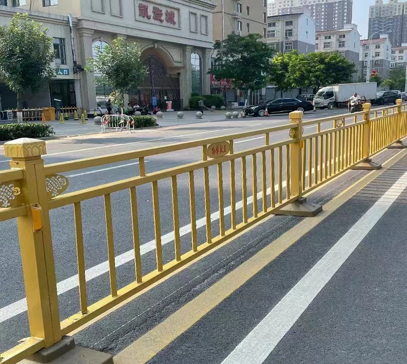 市政黄金护栏莲花护栏市政户外道路栏杆交通隔离栏