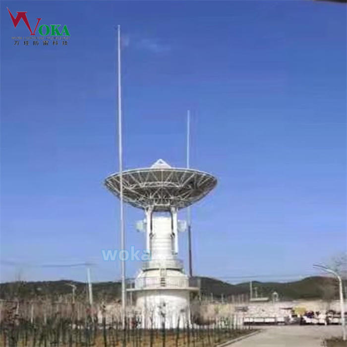 警戒雷达站玻璃钢避雷针 14米17米RFT-L型高强度透波避雷针
