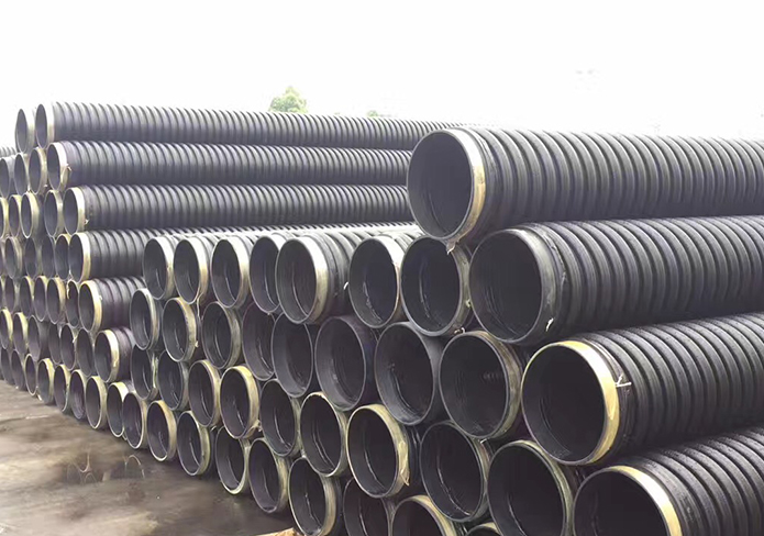 济南市双高筋增强聚乙烯缠绕管 hdpe管 排水排污厂家