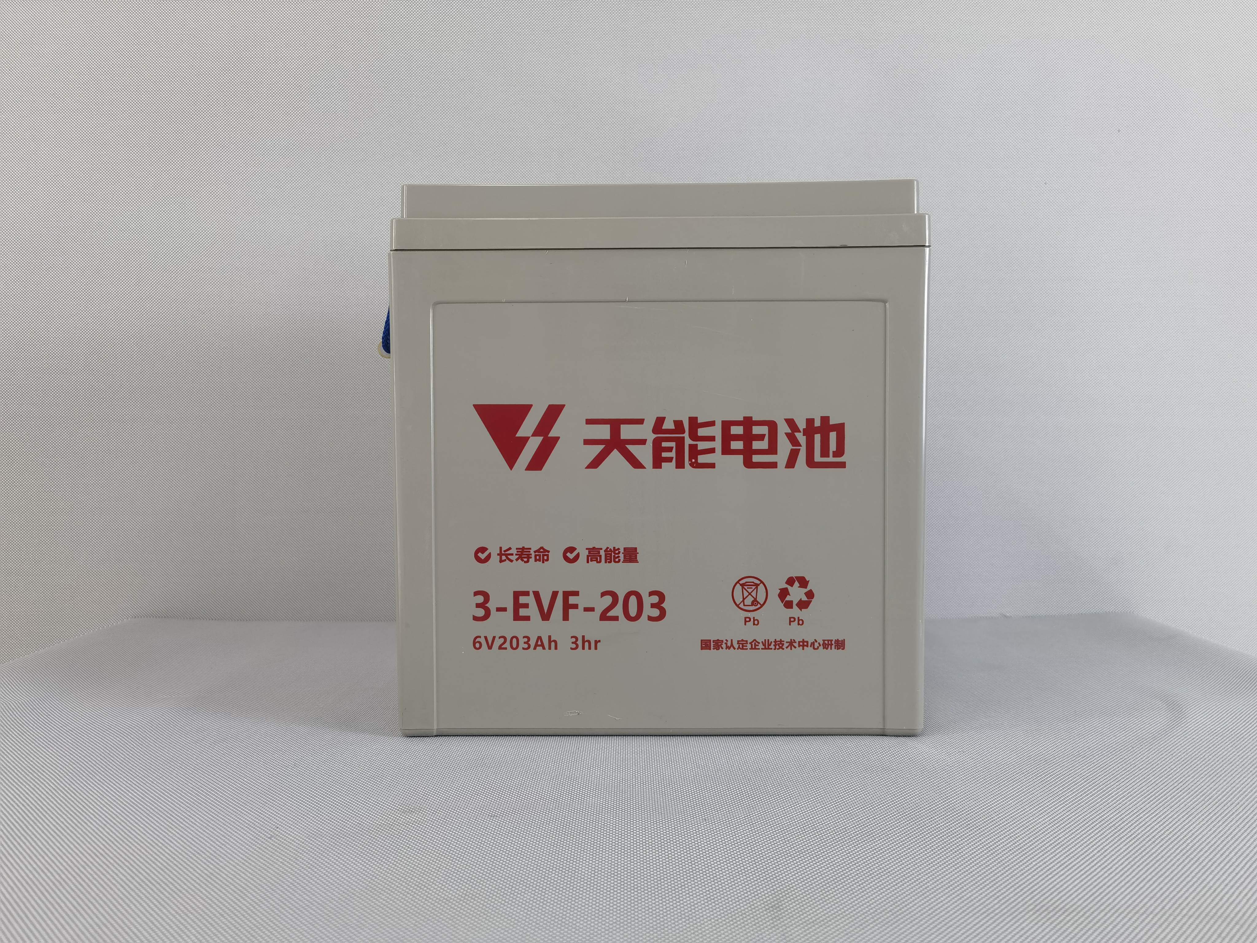 天能铅酸蓄电池3-EVF-203电动汽车观光车6V200ah洗地机三轮车叉车电池图片