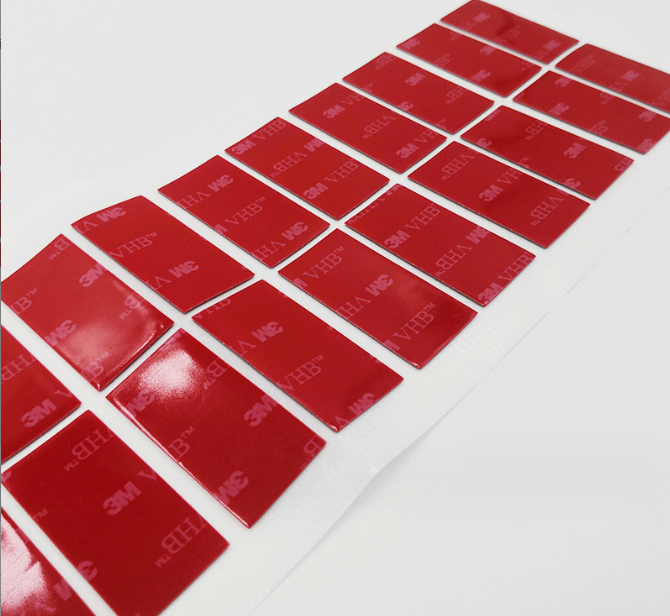 红色双面胶垫3M双面胶贴生产厂家 vbh胶垫背胶硅胶垫汽车摆件挂钩 红色双面胶垫