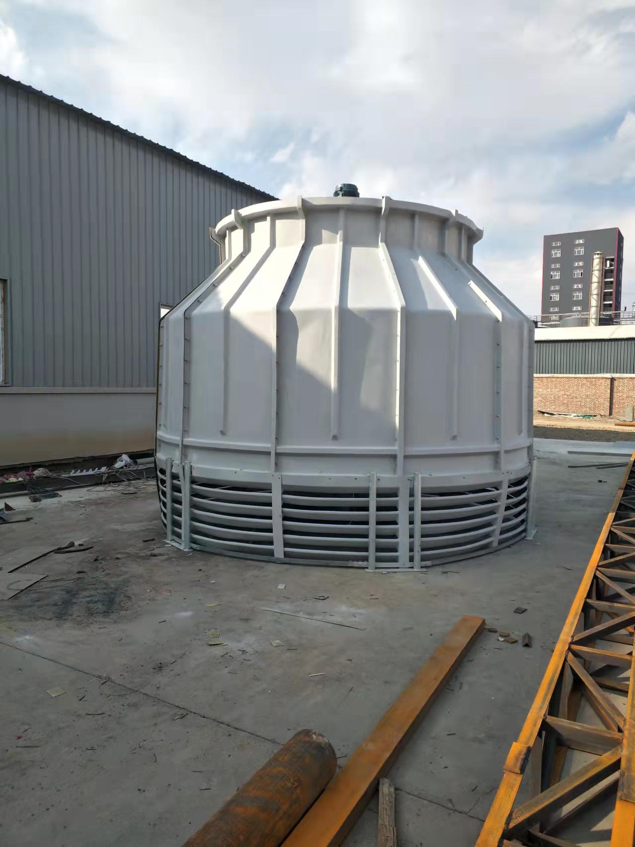供应吐鲁番工业高温散热冷却凉水塔 玻璃钢方形圆形冷却塔 防晒抗寒