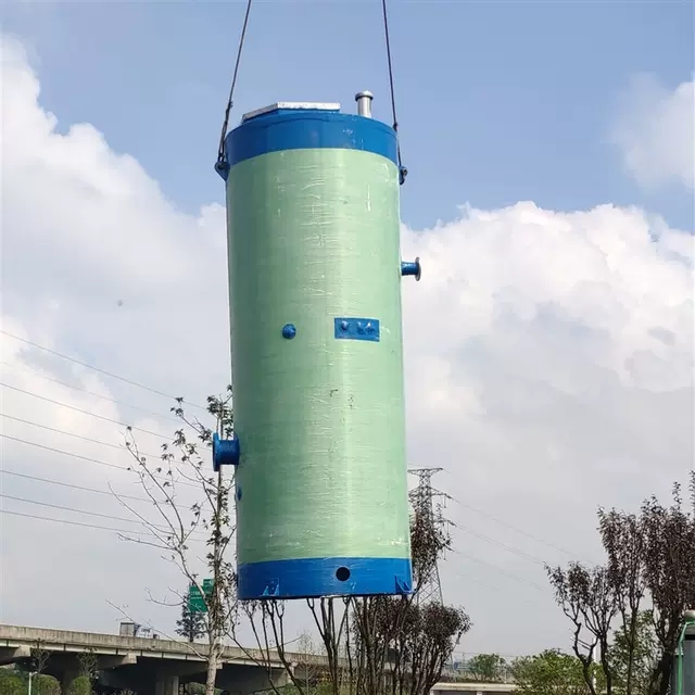 供应吐鲁番玻璃钢智能一体式预制泵站 污水雨水提升一体化泵站厂家定制