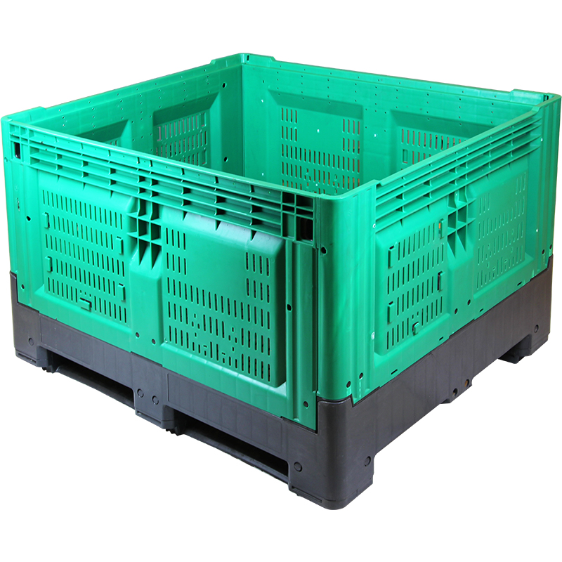 加厚水果卡板箱果蔬运输箱仓储物流配件箱折叠箱子大号塑料水果箱批发